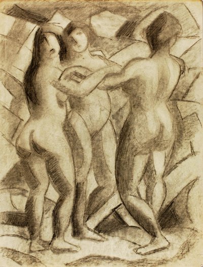 Grupo de tres desnudos femeninos de Carl Newman