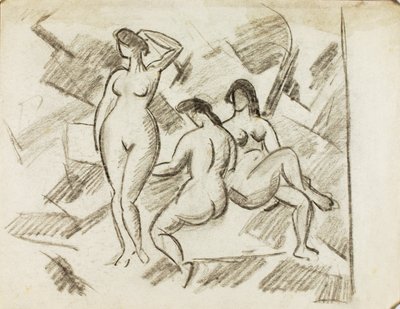 Grupo de tres desnudos femeninos de Carl Newman