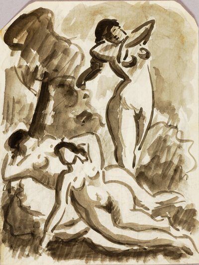 Grupo de tres desnudos de Carl Newman