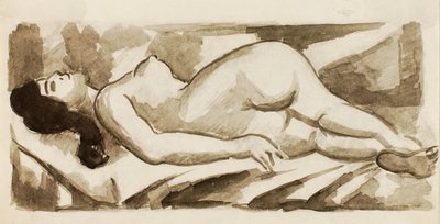 Desnudo femenino reclinado de Carl Newman