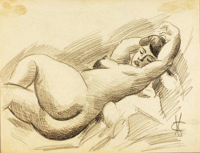 Desnudo femenino reclinado de Carl Newman