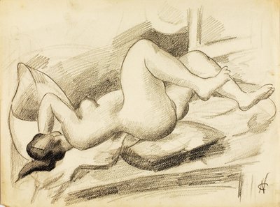 Desnudo femenino reclinado de Carl Newman