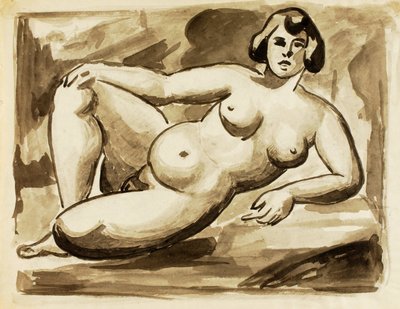 Desnudo femenino reclinado de Carl Newman