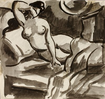 Desnudo femenino reclinado de Carl Newman