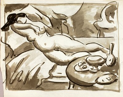 Desnudo femenino reclinado de Carl Newman