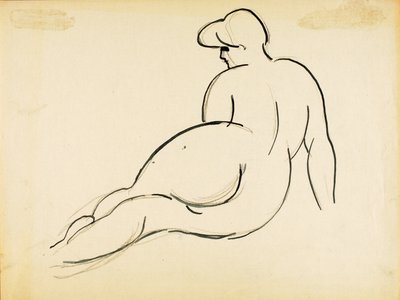 Desnudo reclinado, vista posterior de Carl Newman