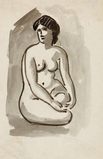 Desnudo femenino sentado de Carl Newman