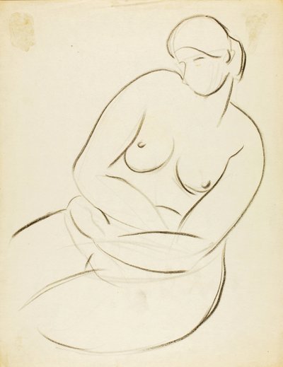 Desnudo femenino sentado de Carl Newman