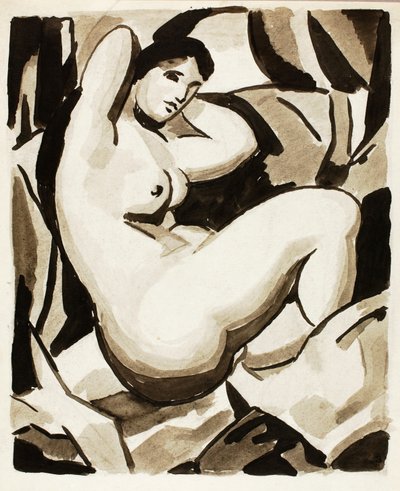 Desnudo femenino sentado de Carl Newman