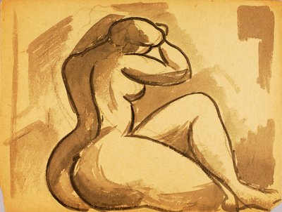 Desnudo femenino sentado de Carl Newman