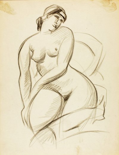 Desnudo femenino sentado de Carl Newman