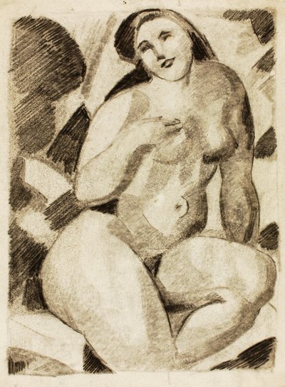 Desnudo femenino sentado de Carl Newman
