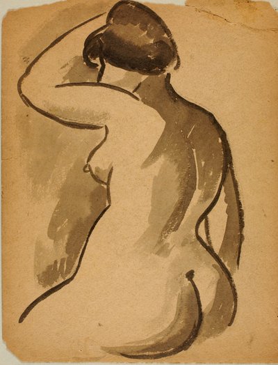 Desnudo femenino sentado de Carl Newman