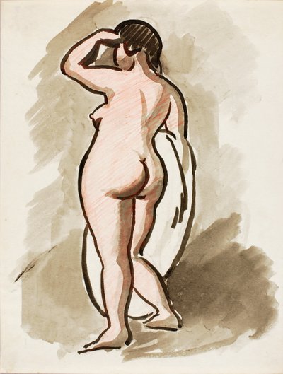 Desnudo femenino de pie de Carl Newman