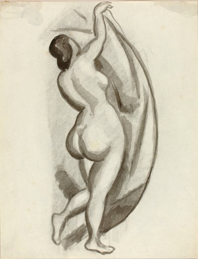 Desnudo femenino de pie de Carl Newman
