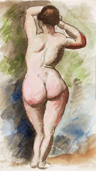Desnudo femenino de pie de Carl Newman