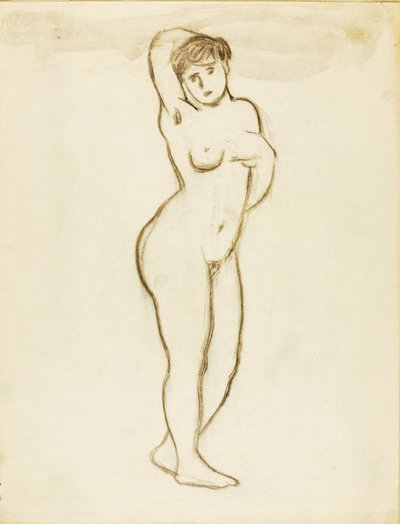 Desnudo femenino de pie de Carl Newman