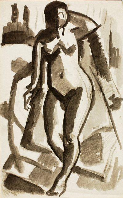 Desnudo femenino de pie de Carl Newman