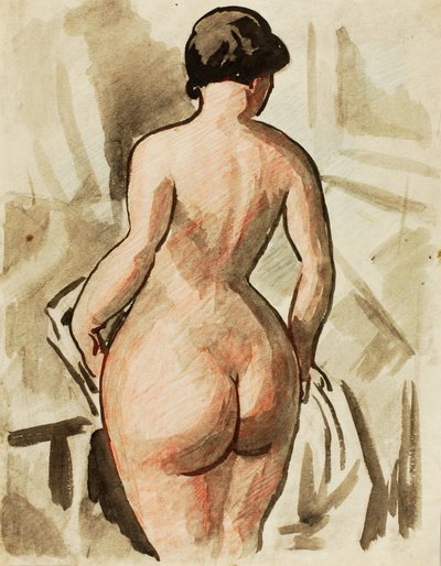Desnudo femenino de pie de Carl Newman
