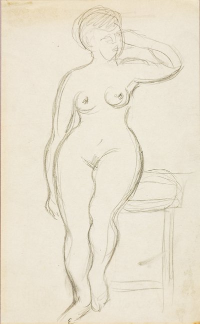 Desnudo femenino de pie de Carl Newman