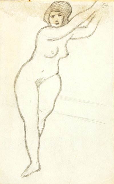 Desnudo femenino de pie de Carl Newman