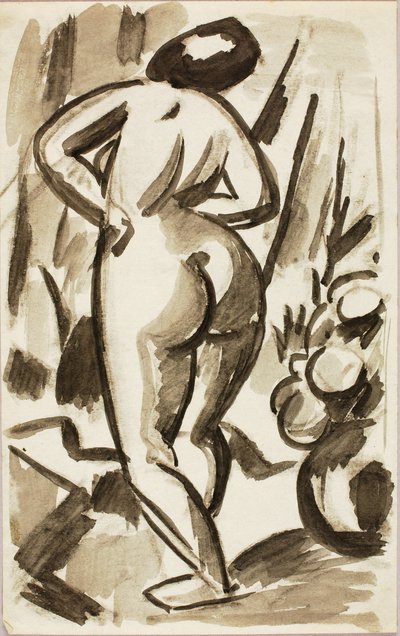 Desnudo femenino de pie de Carl Newman