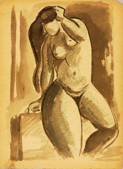 Desnudo femenino de pie de Carl Newman