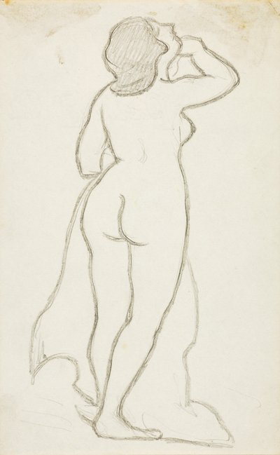 Desnudo femenino de pie de Carl Newman