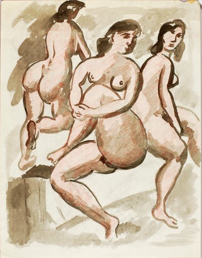Tres desnudos femeninos de Carl Newman