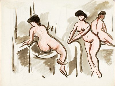 Tres desnudos femeninos de Carl Newman