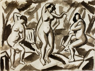 Tres desnudos femeninos de Carl Newman