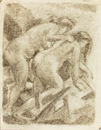 Dos figuras femeninas desnudas de Carl Newman
