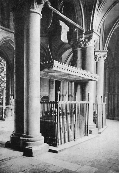 Tumba del Príncipe Negro, Catedral de Canterbury, 1903 de Carl Norman