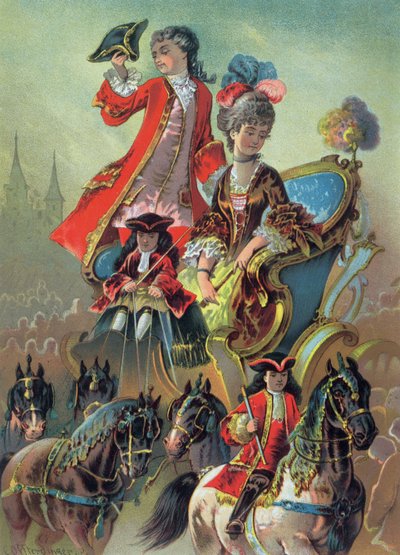 En el carro, ilustración de 