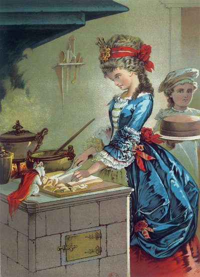 En la cocina, ilustración de 