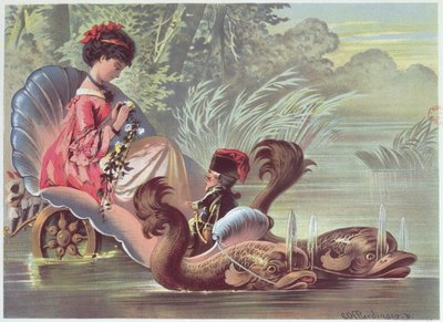 En el agua, ilustración de 