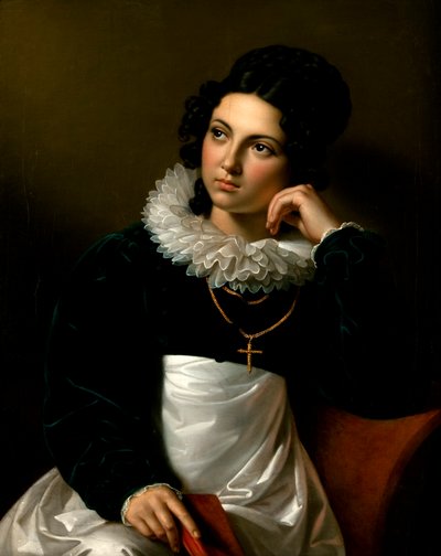 Rosalia Klieber, la esposa del escultor Josef Klieber de Carl Peter Goebel d. Ä.