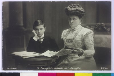 La archiduquesa María Josefa con su hijo Max de Carl Pietzner