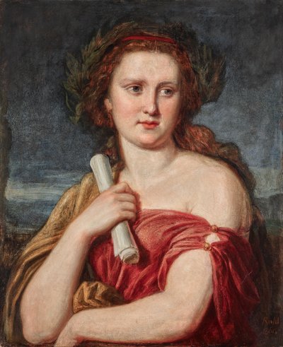 Retrato de una joven (¿Anna von Lieben?) de Carl Rahl
