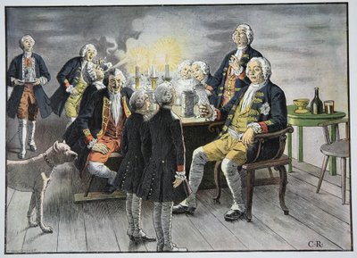 Príncipe heredero Federico y príncipe Enrique personal en tabaco de Carl Röchling