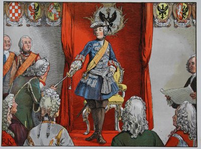 Homenaje de los estados de Silesia, 17 de noviembre de 1741 de Carl Röchling