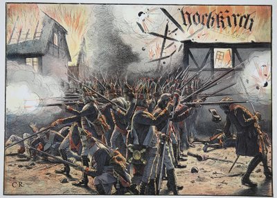 Anochecer en Hochkirch, agosto de 1758 de Carl Röchling