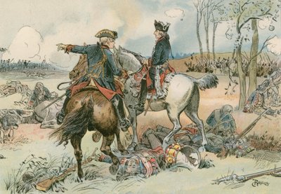 Federico el Grande en la Batalla de Kolin en 1757 de Carl Rohling