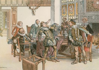 Juan Segismundo en conflicto con el Conde Palatino de Neuburg en 1613 de Carl Rohling