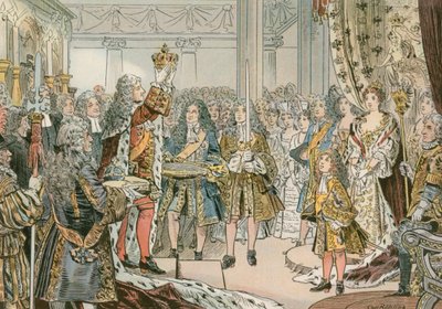 La coronación de Federico I de Prusia (1657-1713) en Königsberg en 1701 de Carl Rohling