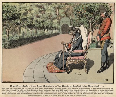 Federico el Grande de Prusia en su vejez de Carl Röchling