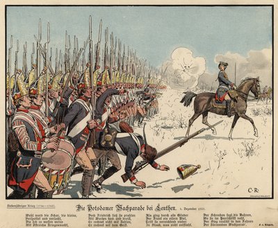 Infantería prusiana en la Batalla de Leuthen de Carl Röchling