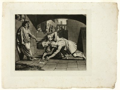 Los dos calvos peleando por un peine de Carl Russ