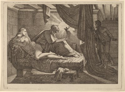 Xenócrates y Friné de Carl Russ