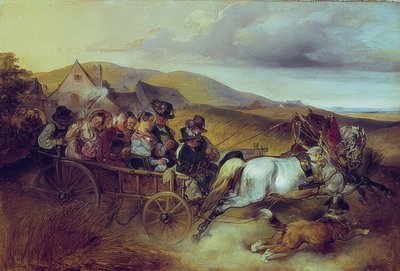 El viaje de bodas. 1841 de Carl Schindler